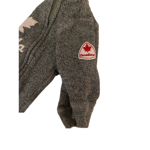 Canadiana Unisex Jumpsuit 6-12M Grey - Picture 2 of 5